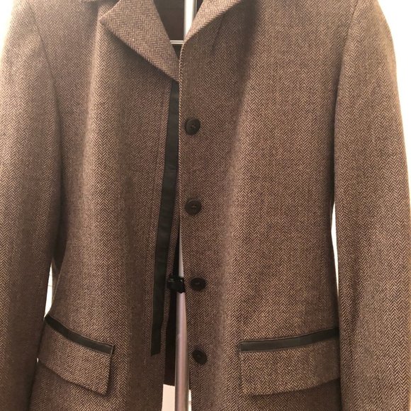 Neiman Marcus jacket woolen brown size 8 - Picture 2 of 8